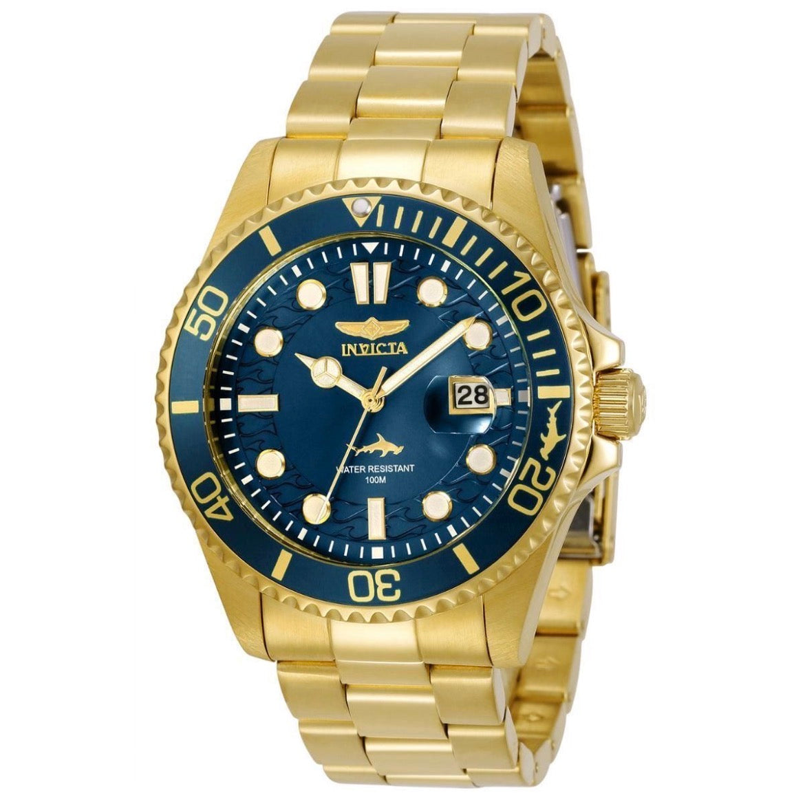 Invicta Pro Diver Currentwave Men's Watch - 43mm, Gold (30024)
