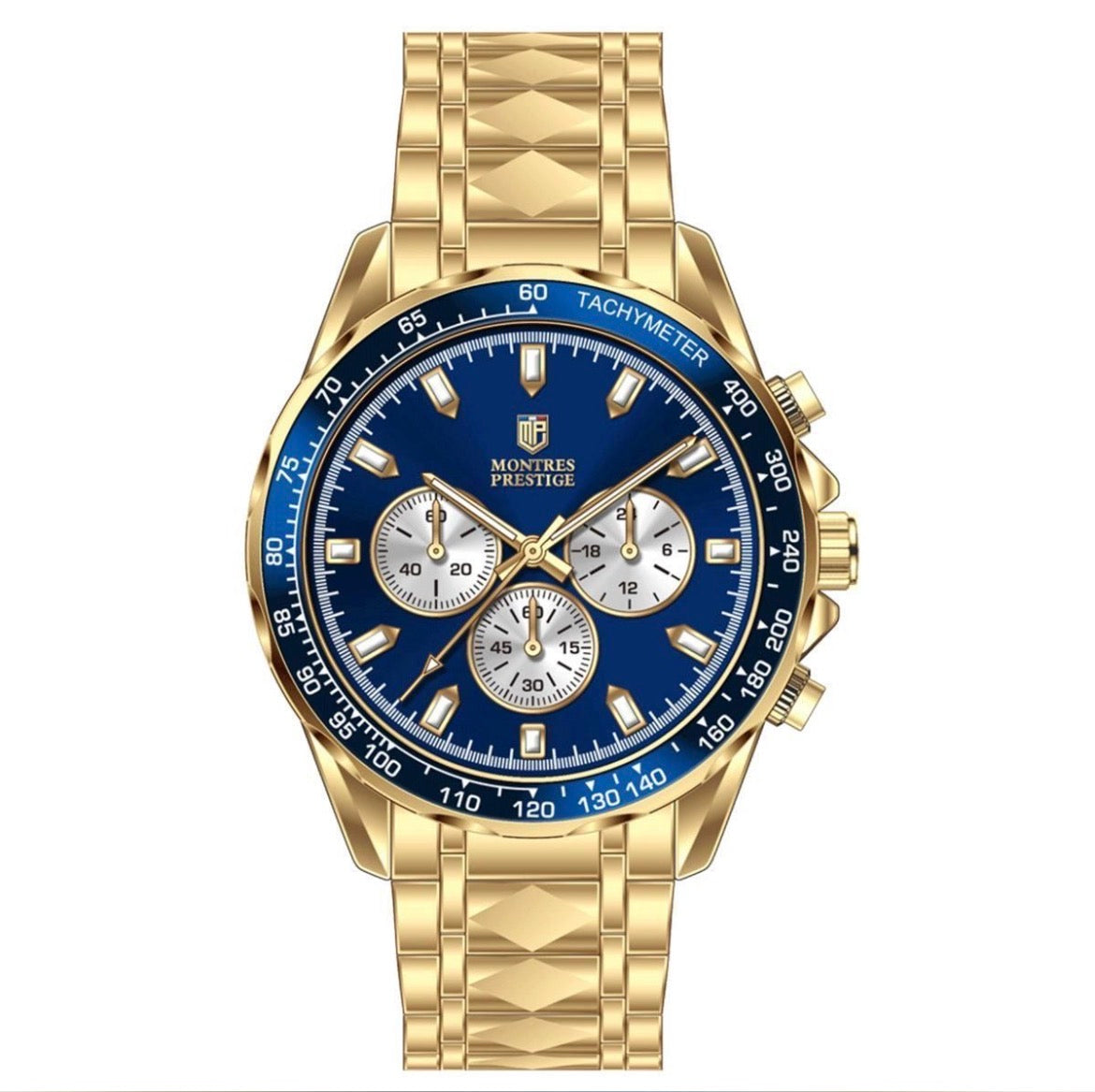 Montres Prestige Men's Watch - 44mm, Gold (MPW-0349)