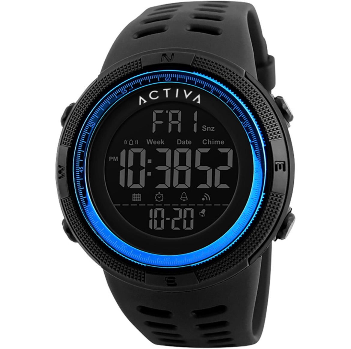 Activa X Invicta
Digital Men's Watch - 50mm, Black (ACW1915-010)